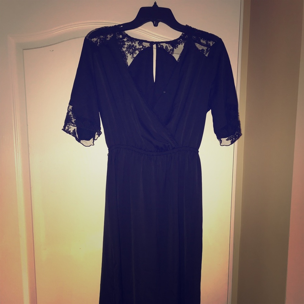 Long silk dress
